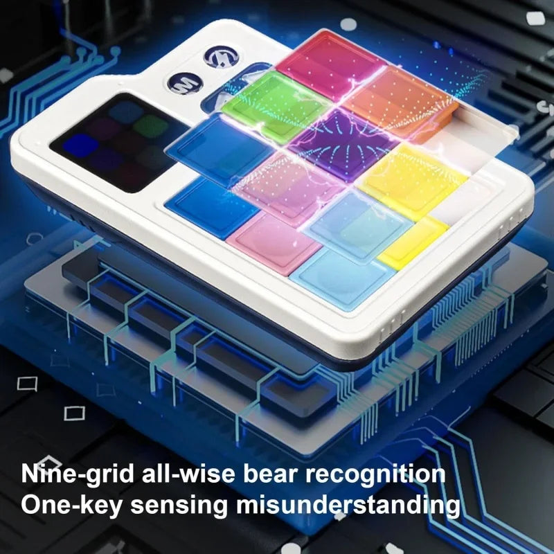 Training Puzzle Three Play Modes Levels Easy to Operate Pocket Electronic Slide Block Game Brain Logical Thinking Challenge Toys