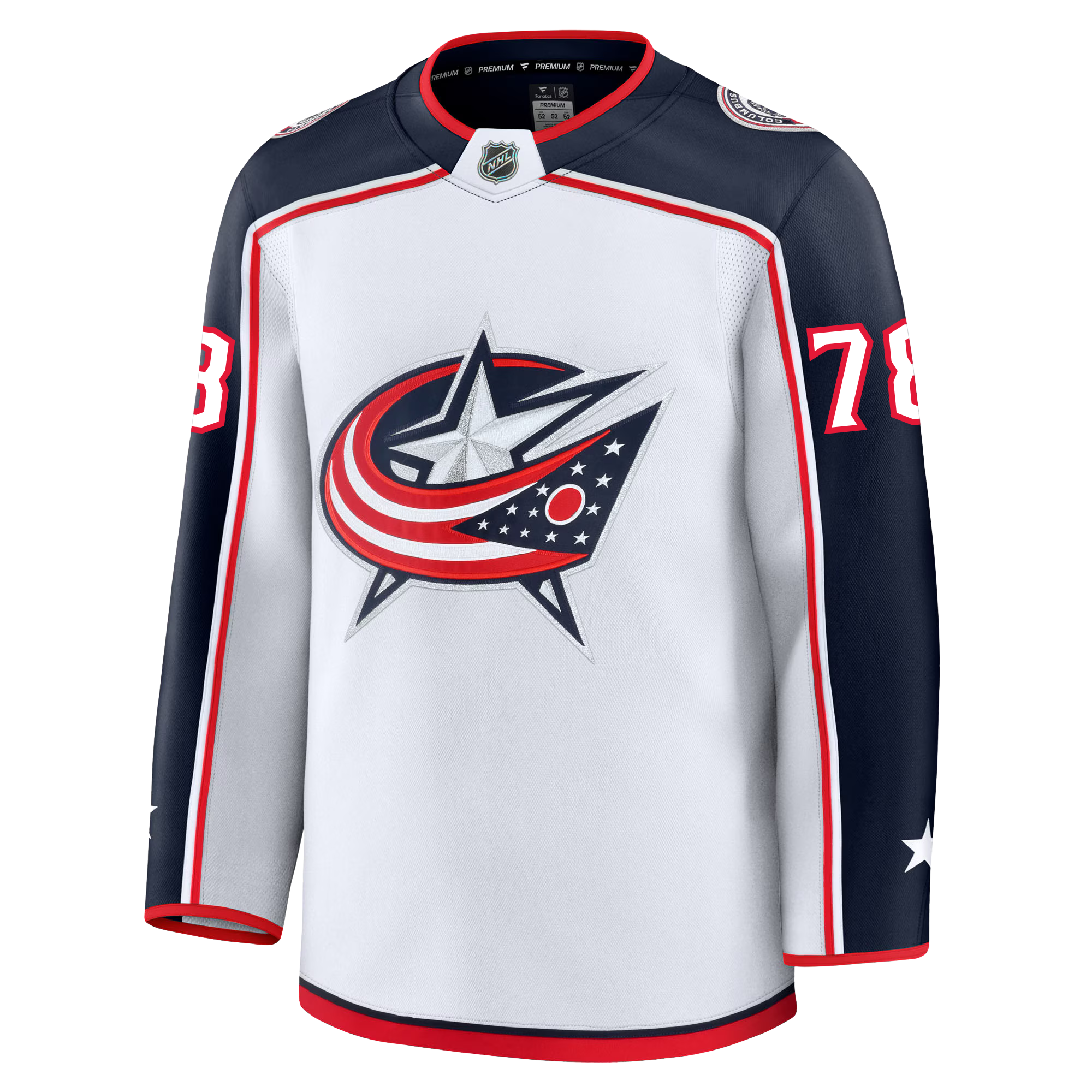 Damon Severson Columbus Blue Jackets Fanatics Premium Away Jersey