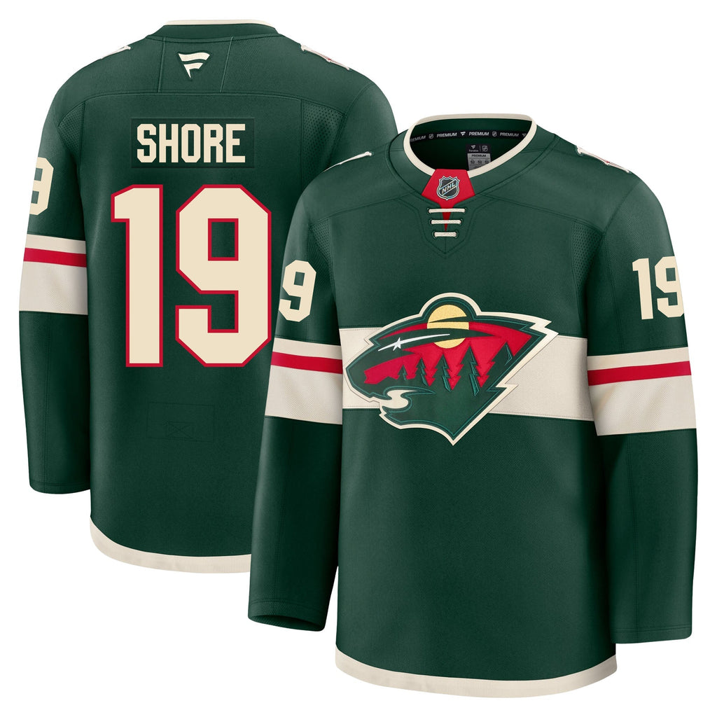 Devin Shore Minnesota Wild Fanatics Premium Home Jersey