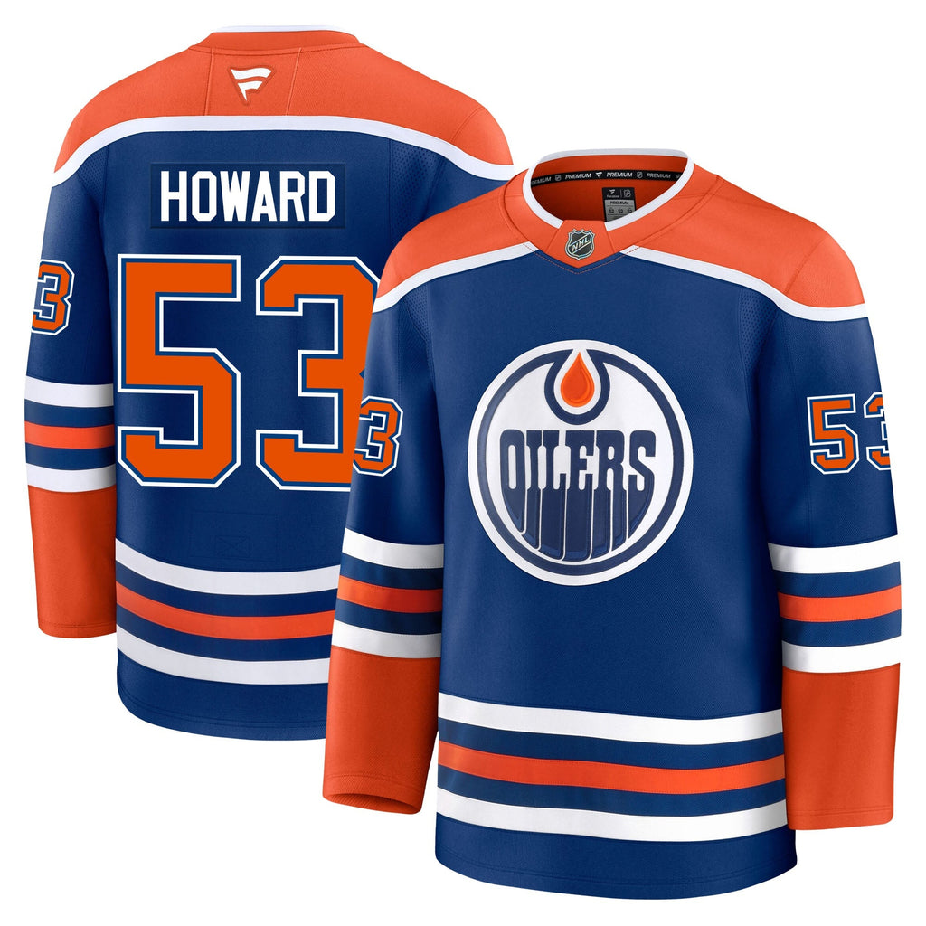 Issac Howard Edmonton Oilers Fanatics Premium Home Jersey