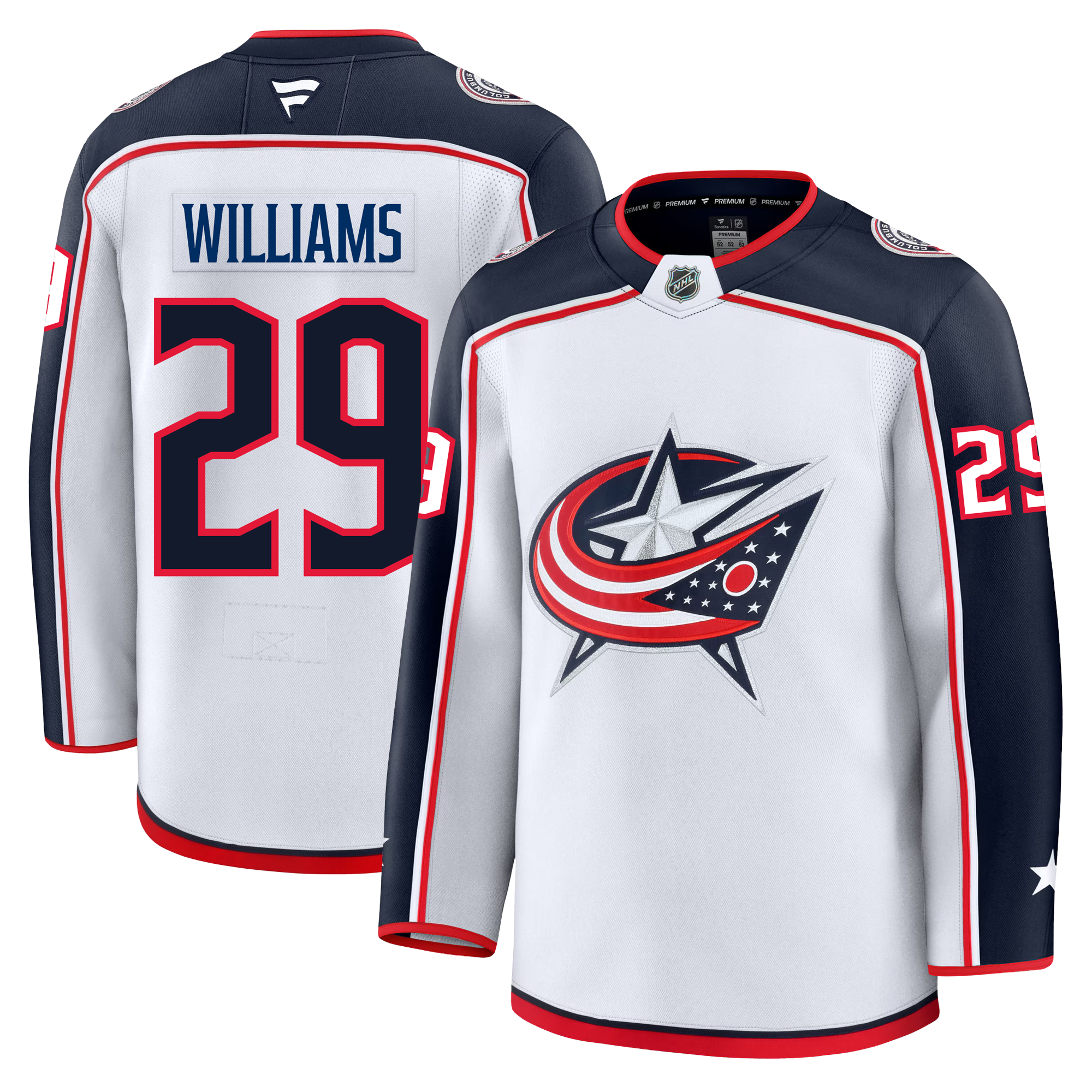 Jack Williams Columbus Blue Jackets Fanatics Premium Away Jersey