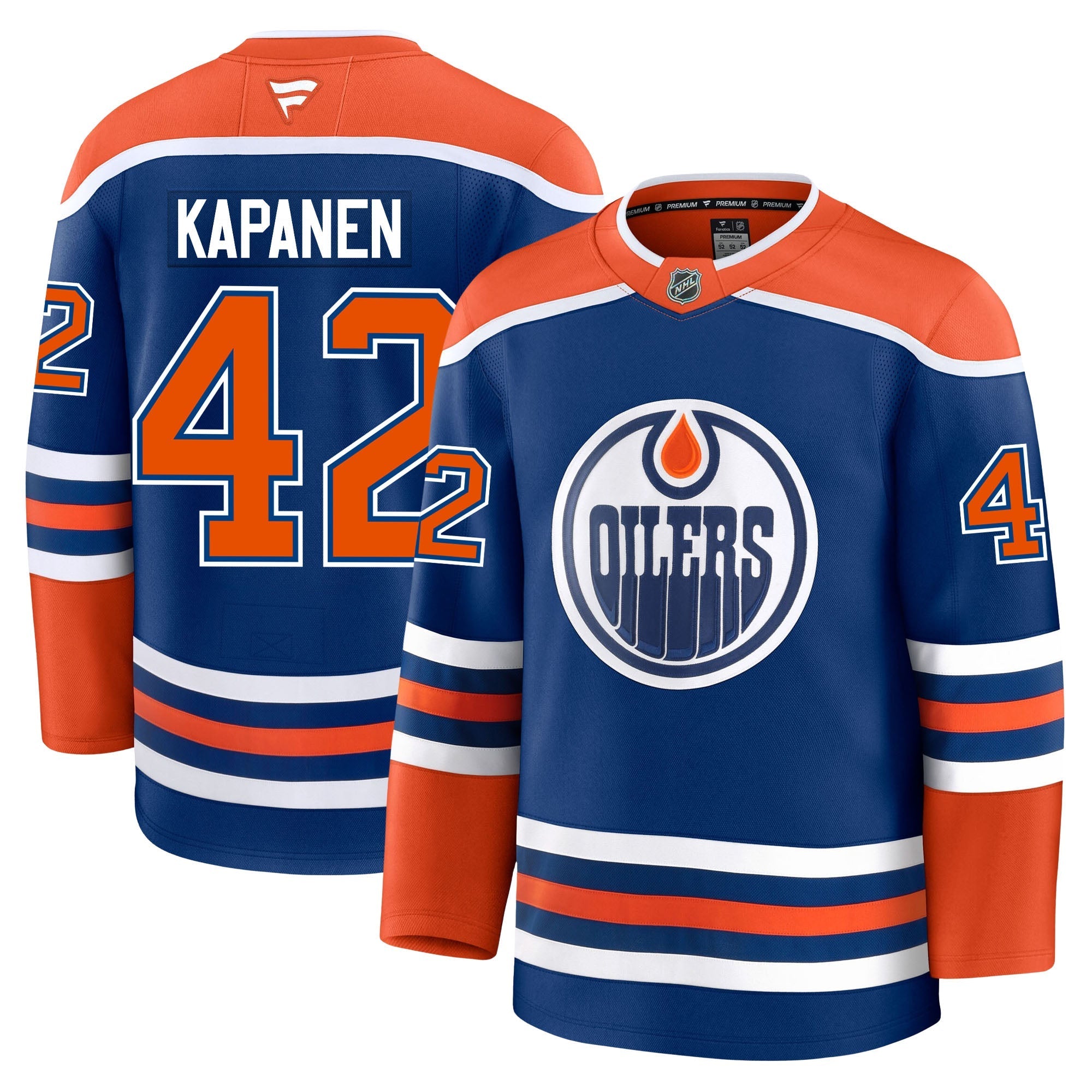 Kasperi Kapanen Edmonton Oilers Fanatics Premium Home Jersey