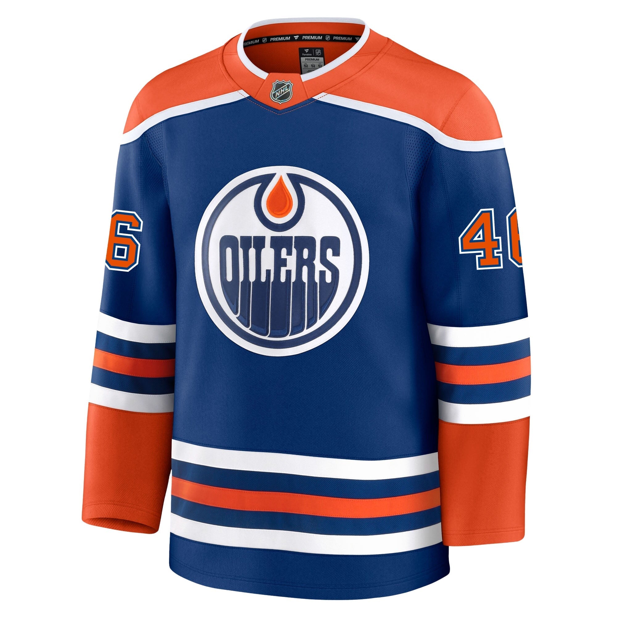 Max Jones Edmonton Oilers Fanatics Premium Home Jersey